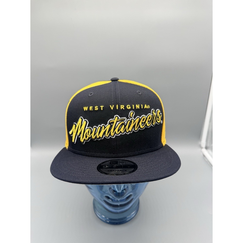New Era 9FIFTY Men's Navy West Virginia Mountaineers Team Script Snapback Hat